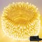 Extra-Long 66FT String Lights Outdoor/Indoor, 200 LED Super Bright Christmas Lights for Bedroom, Waterproof 8 Modes Plug in Twinkle Fairy Light for Classroom Christmas Tree Decorations (Warm White)